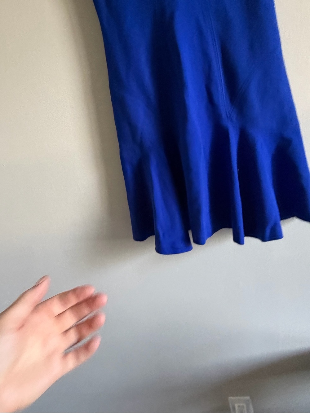 Diane von Furstenberg Cobalt Blue Fit & Flare Cocktail Wedding Guest Dress Small - Picture 4 of 11